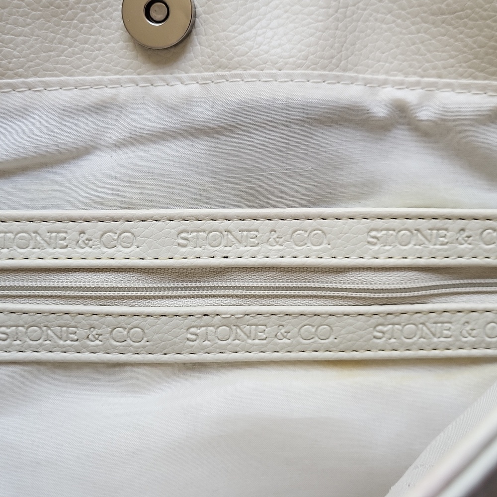 Stone & Co. Cream Leather Shoulder Bag - Picture 6 of 11